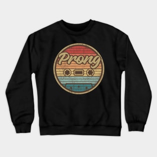 prong cassette retro circle Crewneck Sweatshirt